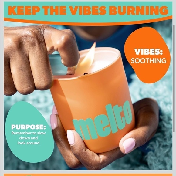 melto Other - Eucalyptus Pine Sprigs Natural Soy Coconut Cotton Wick 50hr Slow Burn Candle